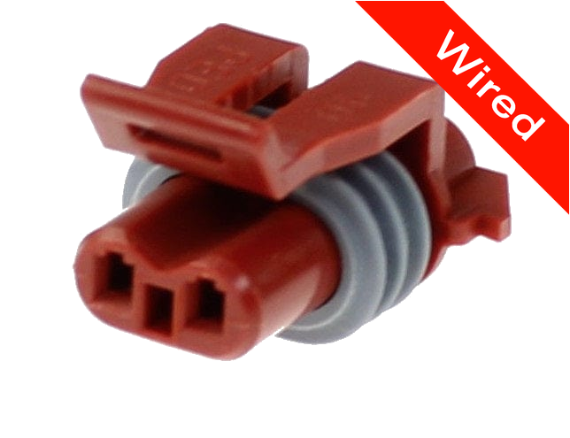 2 Pins Female connector with 10 cm wires | PRCW2-0115-B
