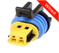 2 Pins Female connector with 10 cm wires | PRCW2-0116-B