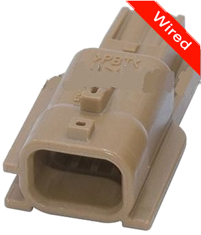 2 Pin Male connector with 10cm wires | PRCW2-0117-A