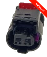2 Pins Female connector with 10 cm wires | PRCW2-0121-B