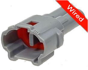 2 Pin Male connector with 10cm wires | PRCW2-0127-A