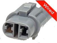 2 Pins Female connector with 10 cm wires | PRCW2-0127-B
