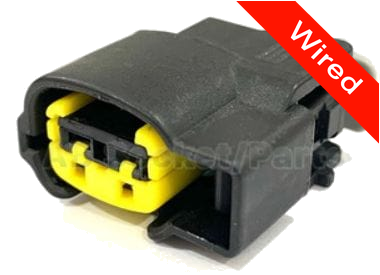2 Pins Female connector with 10 cm wires | PRCW2-0129-B