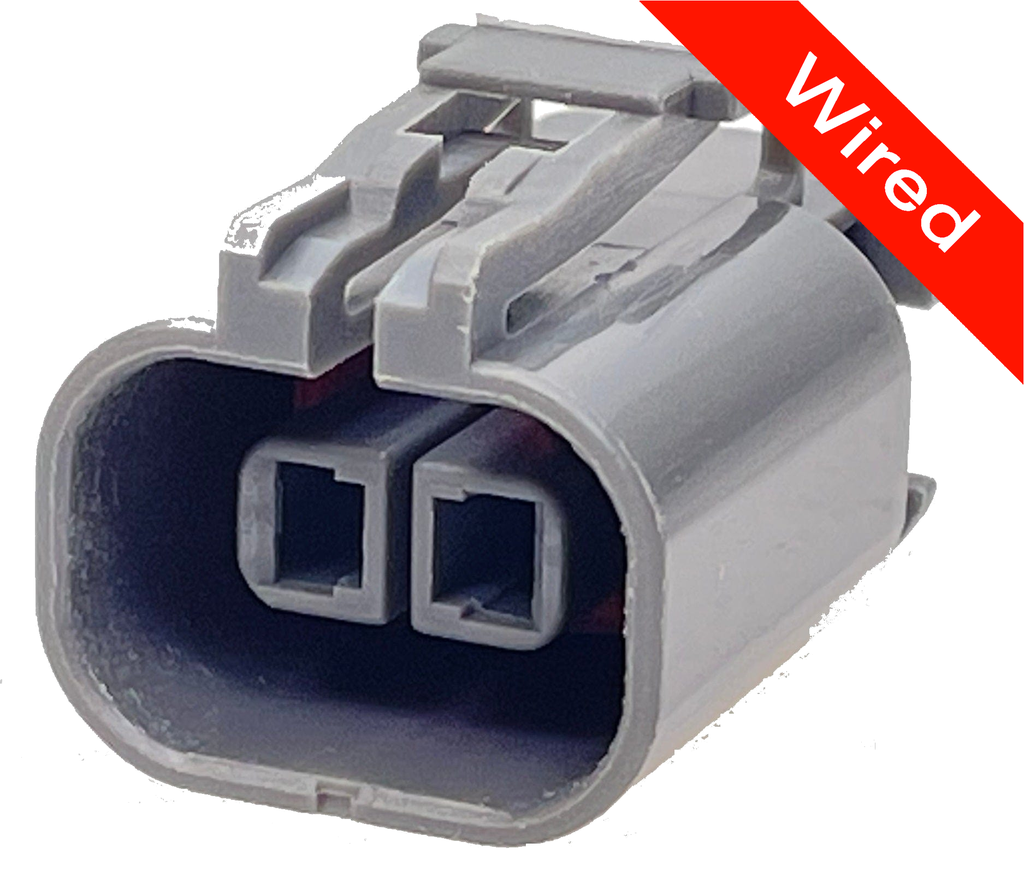 2 Pin Female connector with 10cm wires | PRCW2-0130-B