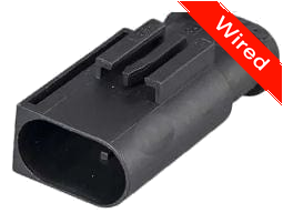 2 Pin Male connector with 10cm wires | PRCW2-0135-A