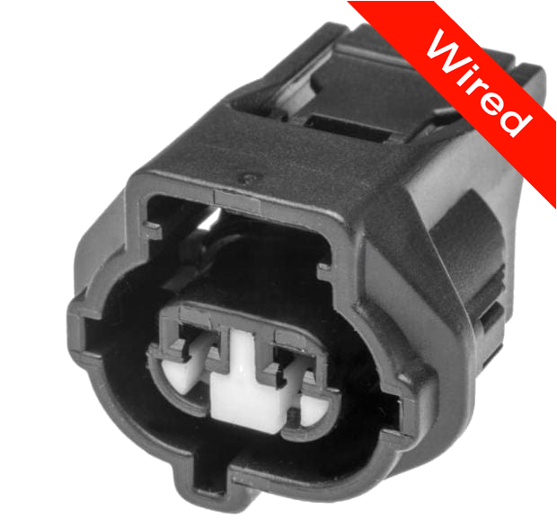 2 Pin Female connector with 10cm wires | PRCW2-0138-B