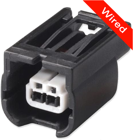 2 Pins Female connector with 10 cm wires | PRCW2-0139-B