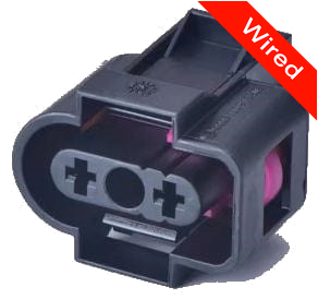 2 Pin Female connector with 10cm wires | PRCW2-0140-B