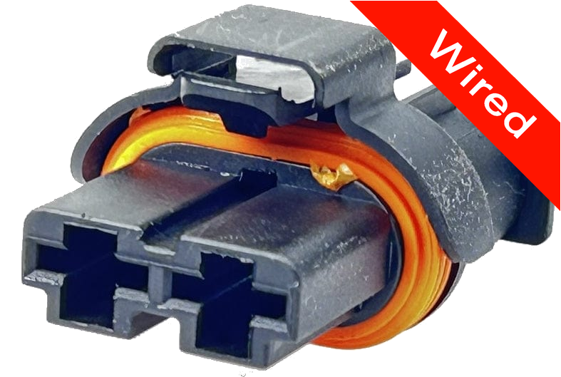 2 Pins Female connector with 10 cm wires | PRCW2-0142-B
