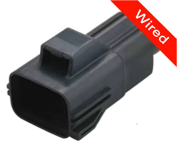 2 Pin Male connector with 10cm wires | PRCW2-0147-A