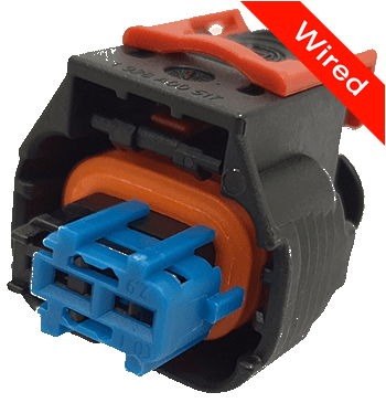 2 Pins Female connector with 10 cm wires | PRCW2-0151-B