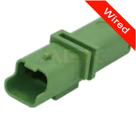 2 Pin Male connector with 10cm wires | PRCW2-0153-A