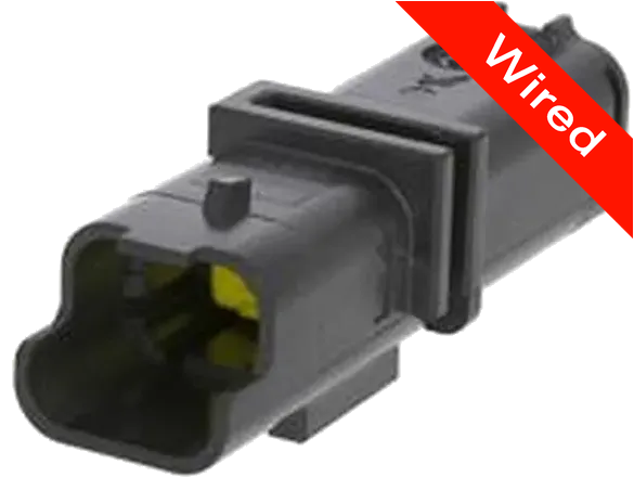 2 Pin Male connector with 10cm wires | PRCW2-0154-A