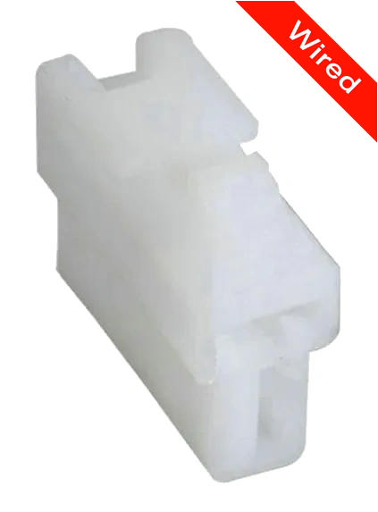 2 Pins Female connector with 10 cm wires | PRCW2-0156-B