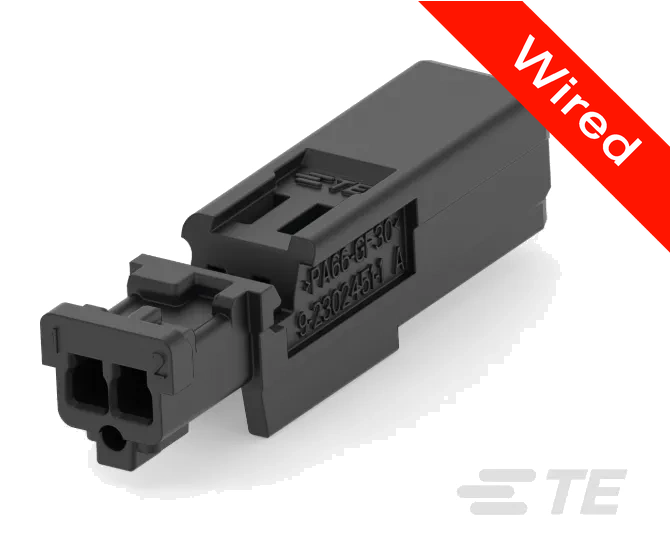 2 Pins Female connector with 10 cm wires | PRCW2-0160-B