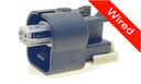 2 Pins Female connector with 10 cm wires | PRCW2-0162-B