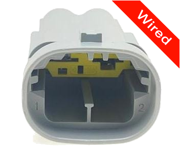 [PRCW2-0163-A] 2 Pin Male connector with 10cm wires PRCW2-0163-A