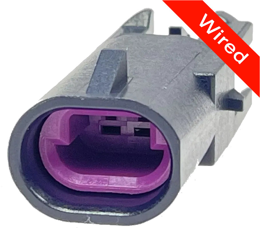 2 Pin Male connector with 10cm wires | PRCW2-0164-A