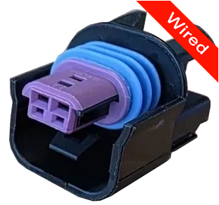 2 Pins Female connector with 10 cm wires | PRCW2-0164-B