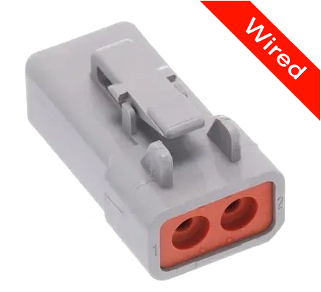 [PRCW2-0165-B] 2 Pins Female connector with 10 cm wires | PRCW2-0165-B