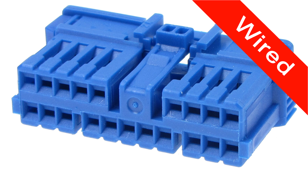 20 Pins Female connector with 10 cm wires | PRCW20-0001-B