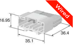 [PRCW20-0002-A] 20 Pin Male connector with 10cm wires | PRCW20-0002-A