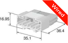 [PRCW20-0002-A] 20 Pin Male connector with 10cm wires PRCW20-0002-A