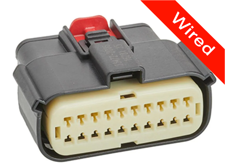 20 Pins Female connector with 10 cm wires | PRCW20-0004-B