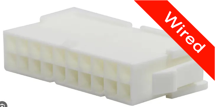 20 Pins Male connector with 10 cm wires | PRCW20-0005-A