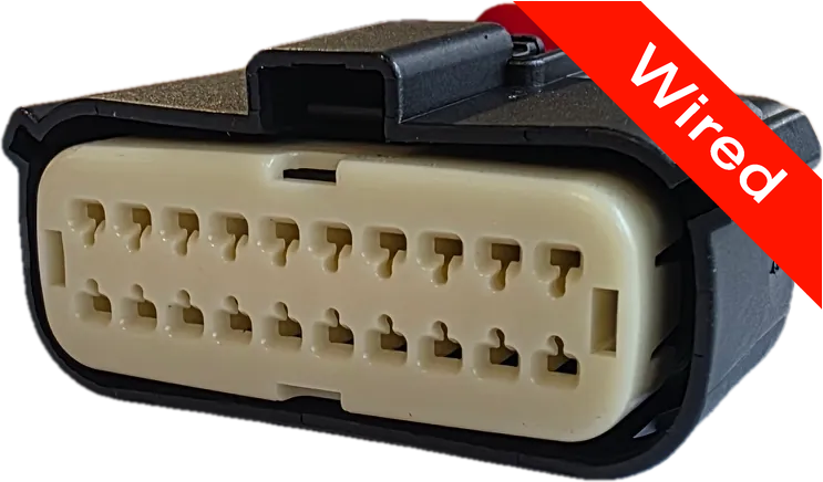 20 Pins Female connector with 10 cm wires | PRCW20-0006-B