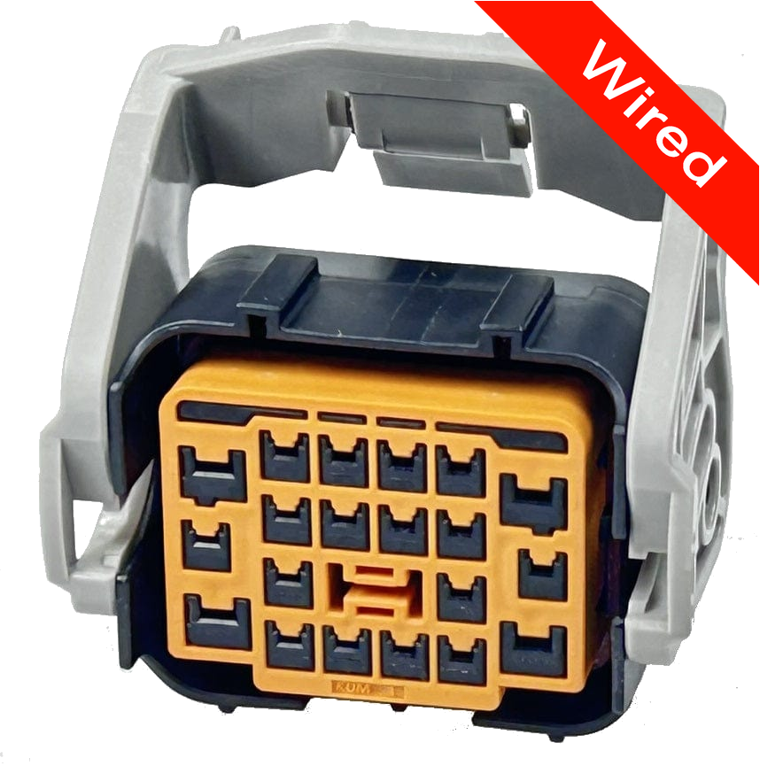 20 Pins Female connector with 10 cm wires | PRCW20-0008-B