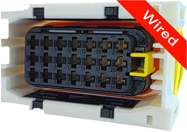 21 Pins Female connector with 10 cm wires | PRCW21-0003-B