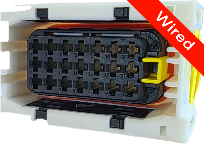 21 Pins Female connector with 10 cm wires | PRCW21-0003-B