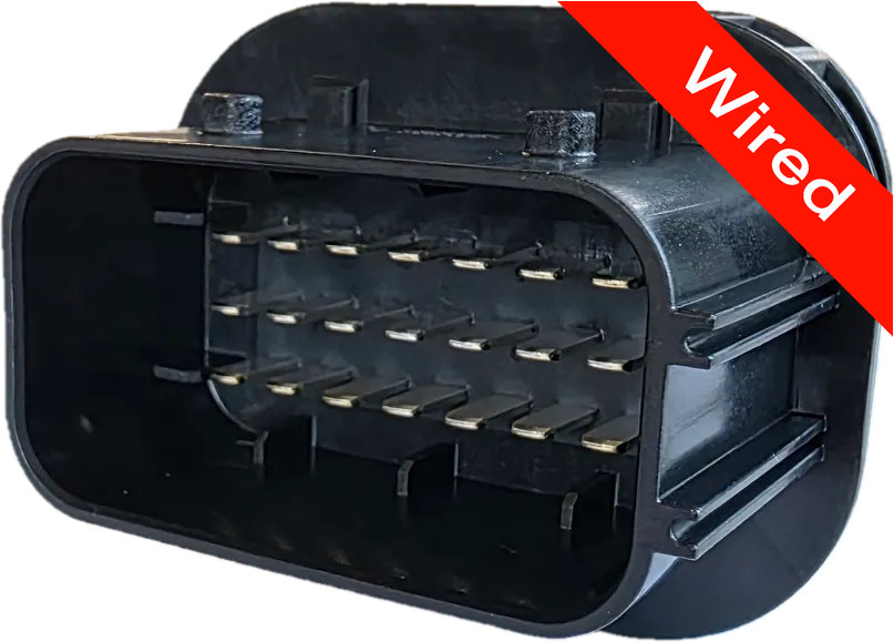 21 Pins Male connector with 10 cm wires | PRCW21-0007-A