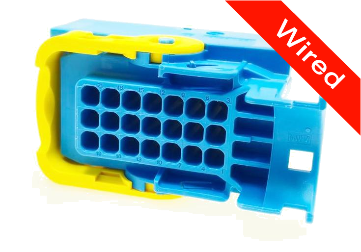 [PRCW21-0008-B] 21 Pins Female connector with 10 cm wires | PRCW21-0008-B