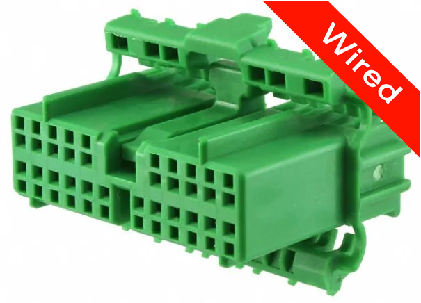22 Pins Female connector with 10 cm wires | PRCW22-0004-B