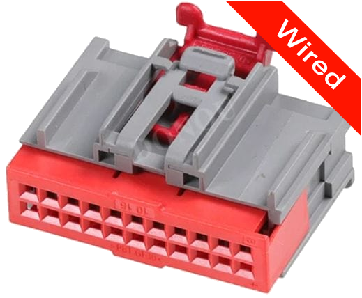 22 Pins Female connector with 10 cm wires | PRCW22-0006-B