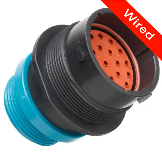 23 Pins Male connector with 10 cm wires | PRCW23-0003-A