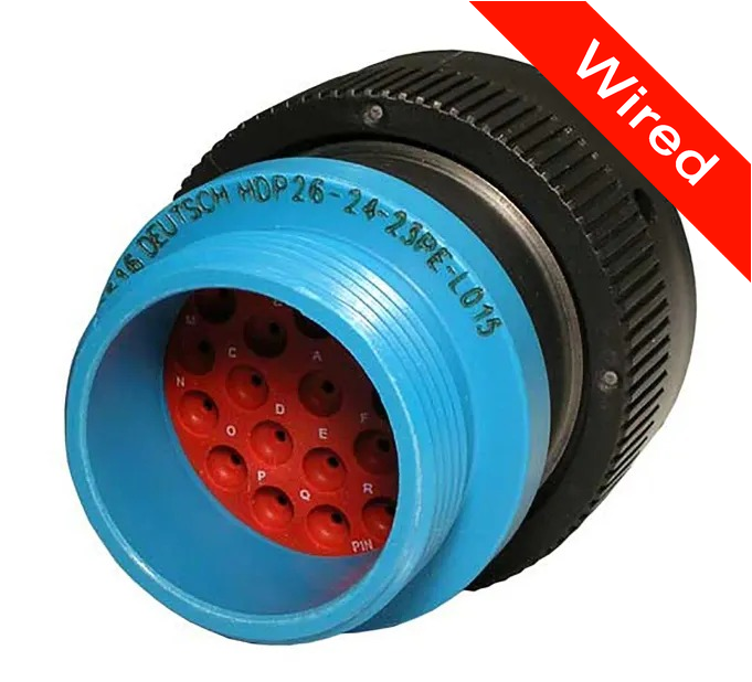 23 Pins Female connector with 10 cm wires | PRCW23-0003-B