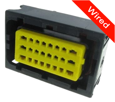 24 Pins Female connector with 10 cm wires | PRCW24-0004-B