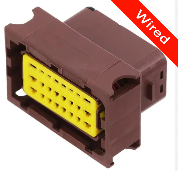 24 Pins Female connector with 10 cm wires | PRCW24-0006-B
