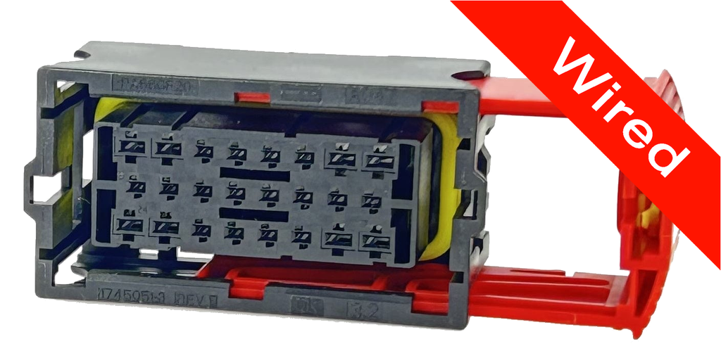 24 Pins Female connector with 10 cm wires | PRCW24-0008-B