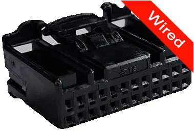 24 Pins Female connector with 10 cm wires | PRCW24-0009-B