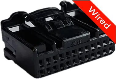 24 Pins Female connector with 10 cm wires | PRCW24-0009-B