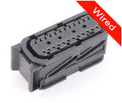 24 Pins Female connector with 10 cm wires | PRCW24-0010-B