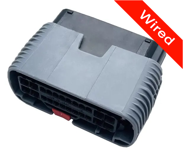 24 Pins Female connector with 10 cm wires | PRCW24-0012-B