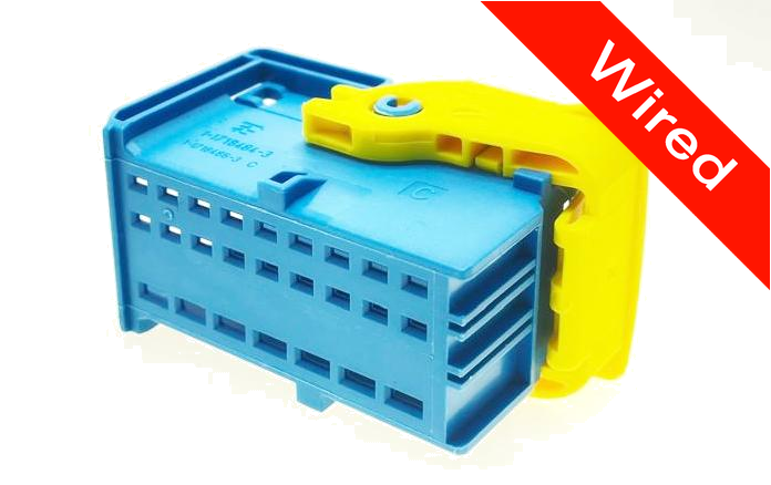 25 Pins Female connector with 10 cm wires | PRCW25-0006-B
