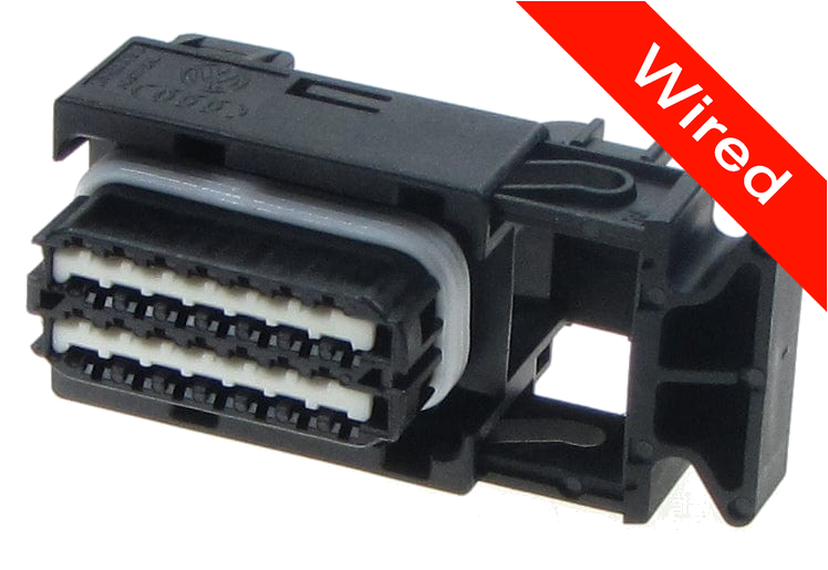 28 Pin Female connector with 10cm wires PRCW28-0001-B