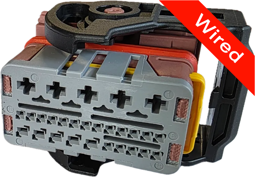 28 Pins Female connector with 10 cm wires | PRCW28-0004-B