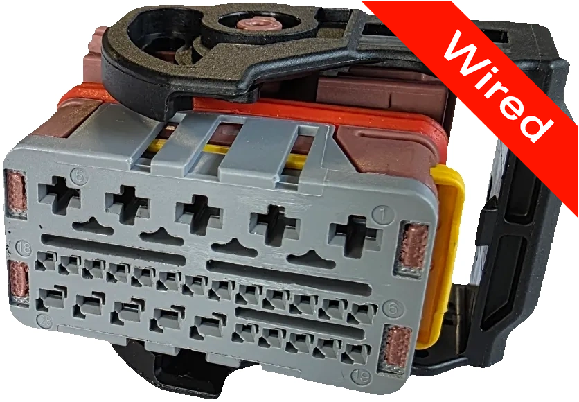 28 Pins Female connector with 10 cm wires | PRCW28-0004-B